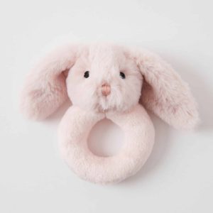 Jiggle & Giggle Plush Pink Bunny Rattle